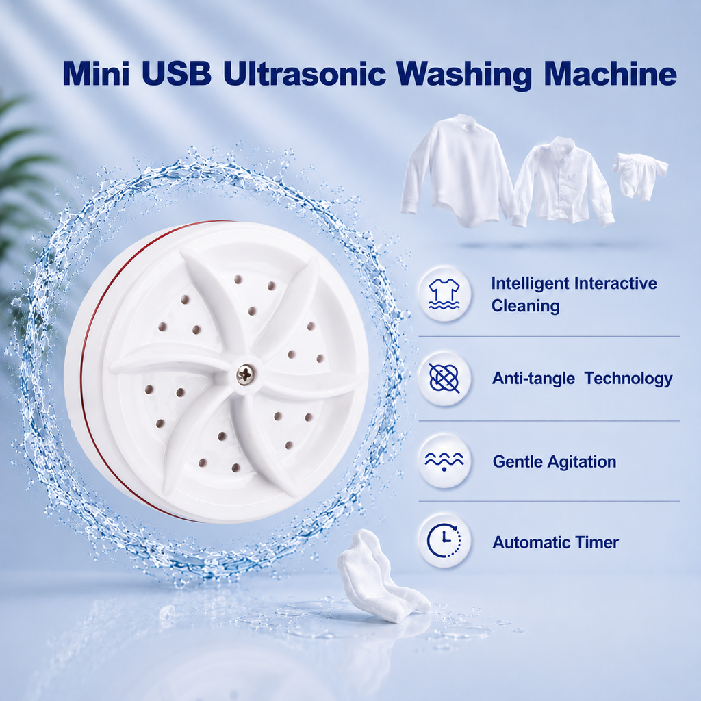 Portable Ultrasonic Washing Machine