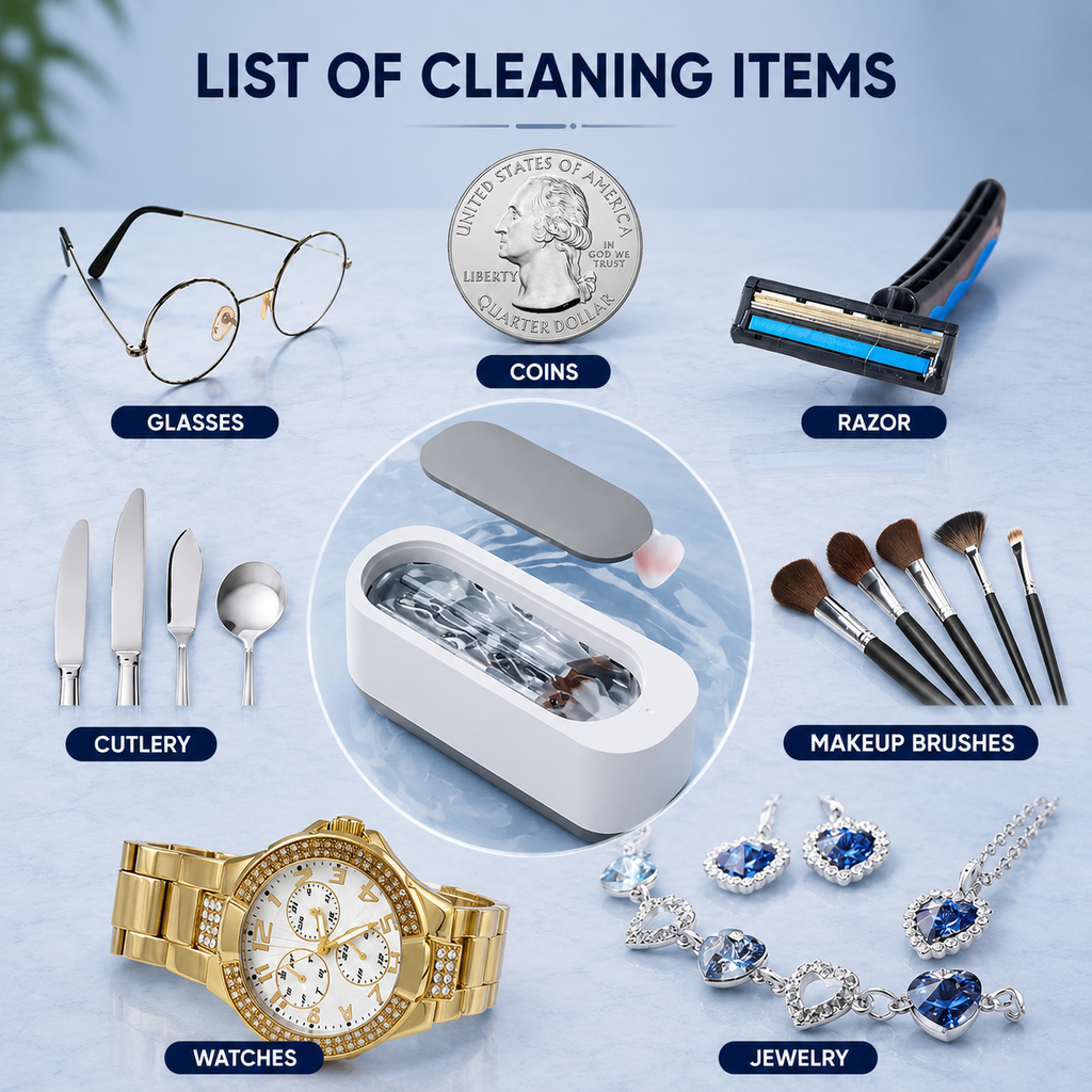 Portable Ultrasonic Jewellery Cleaner