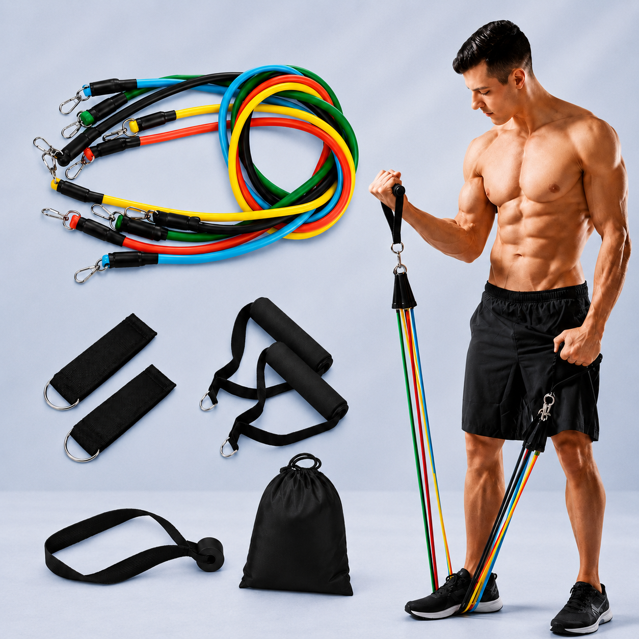 11PCS Resistance Band Set