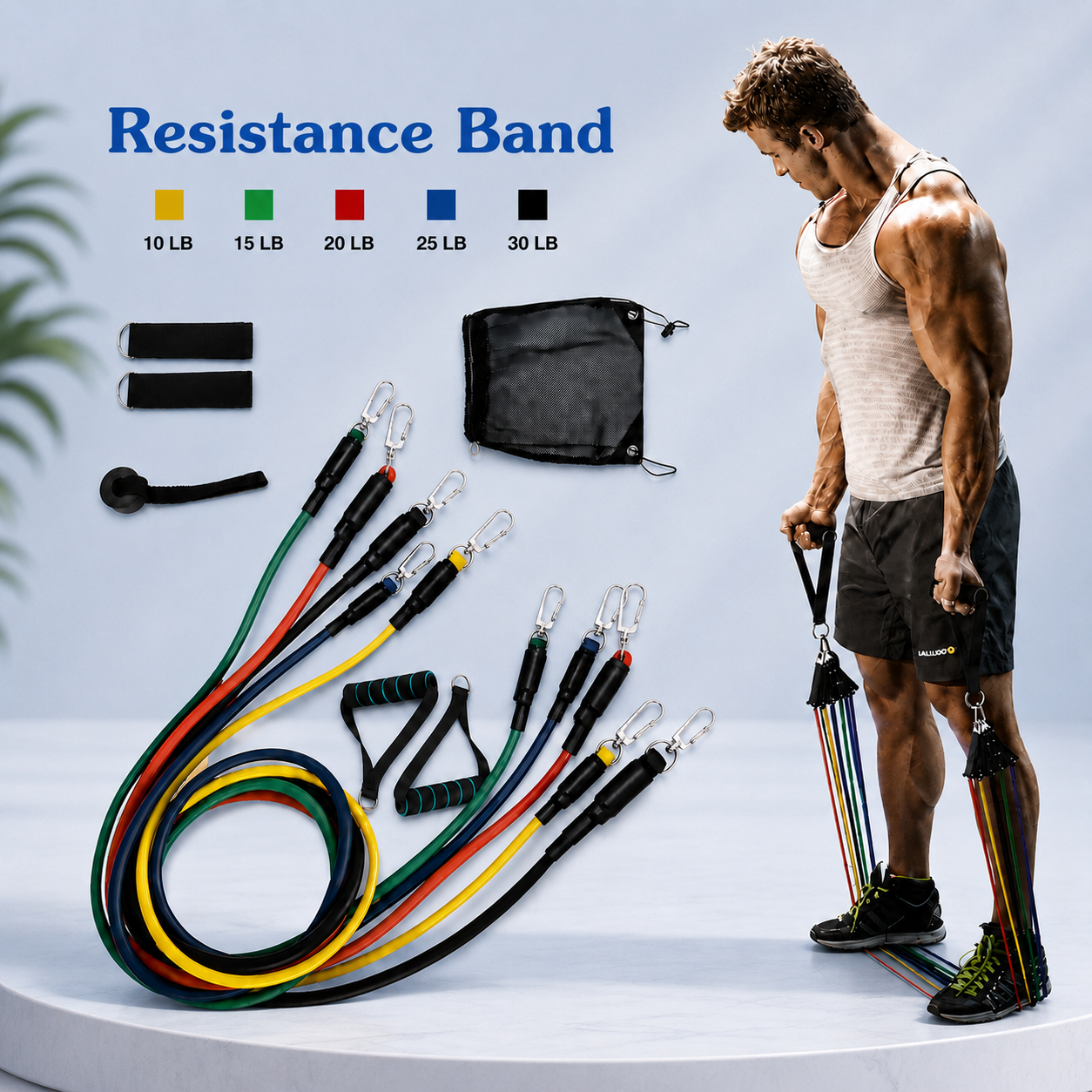 11PCS Resistance Band Set